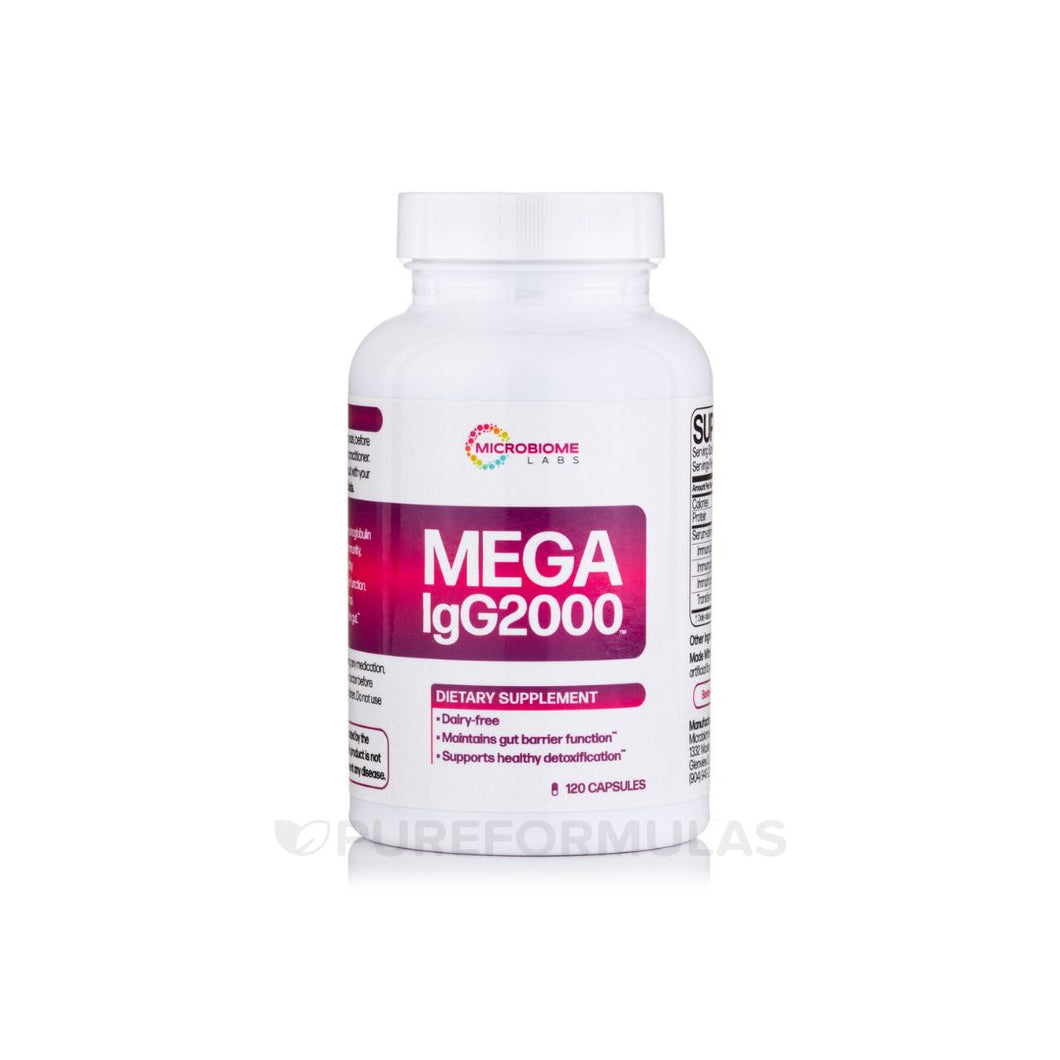 Microbiome Labs, Mega IgG2000 120 Capsules